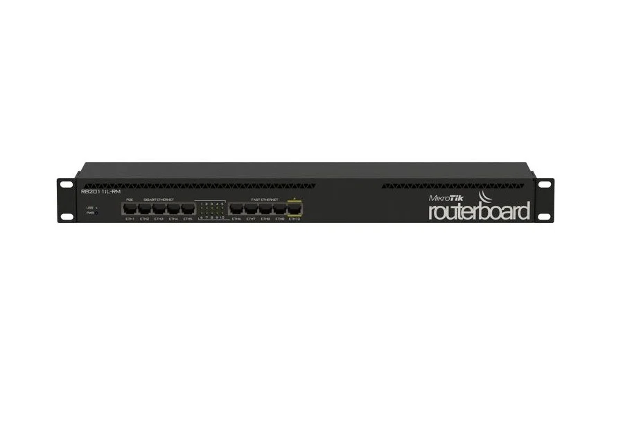 RB2011UIAS-RM wired router Gigabit Ethernet Black (RB2011UIAS-RM)
